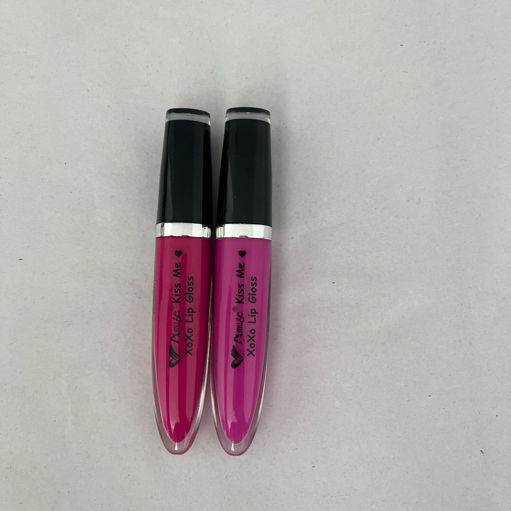 Amuse Kiss Me XOXO Lip Gloss Duo - Fuchsia and Pink